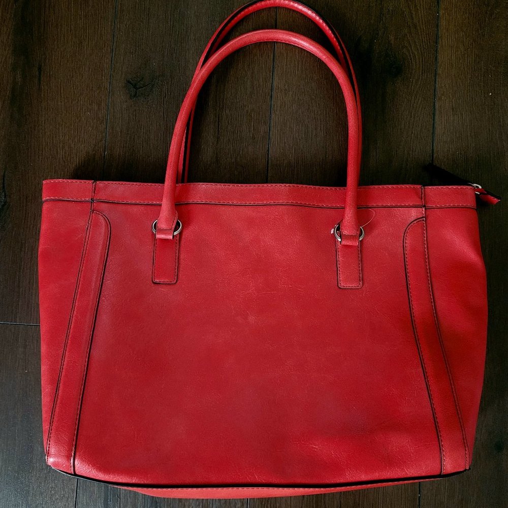 Merona red tote handbags